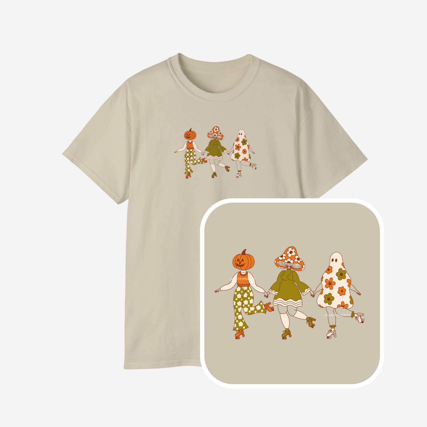 Green Halloween Skaters T-Shirt