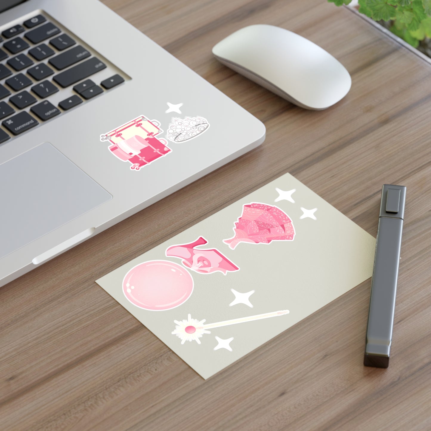 Pink Witch Sticker Sheet