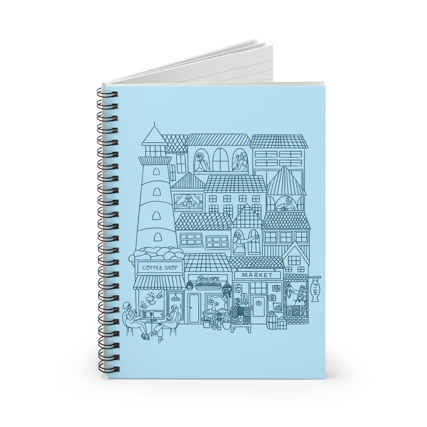 Locals of MV Ruled Line Spiral Notebook