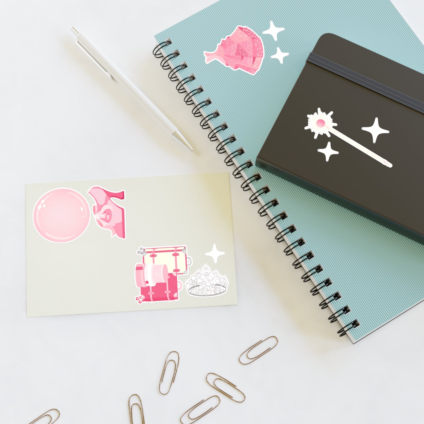 Pink Witch Sticker Sheet