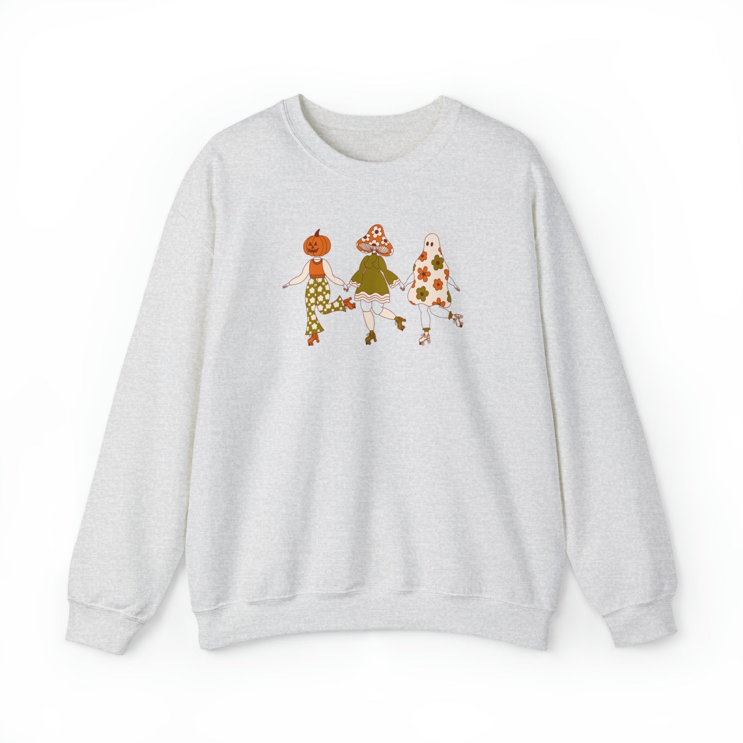Green Halloween Skaters Crewneck