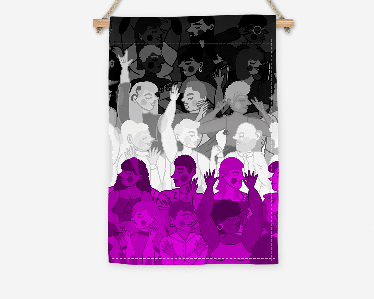 Asexual Pride Garden Flag