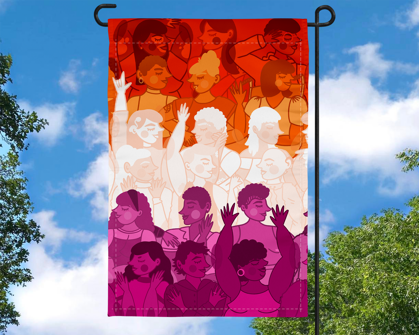 Lesbian Pride Garden Flag