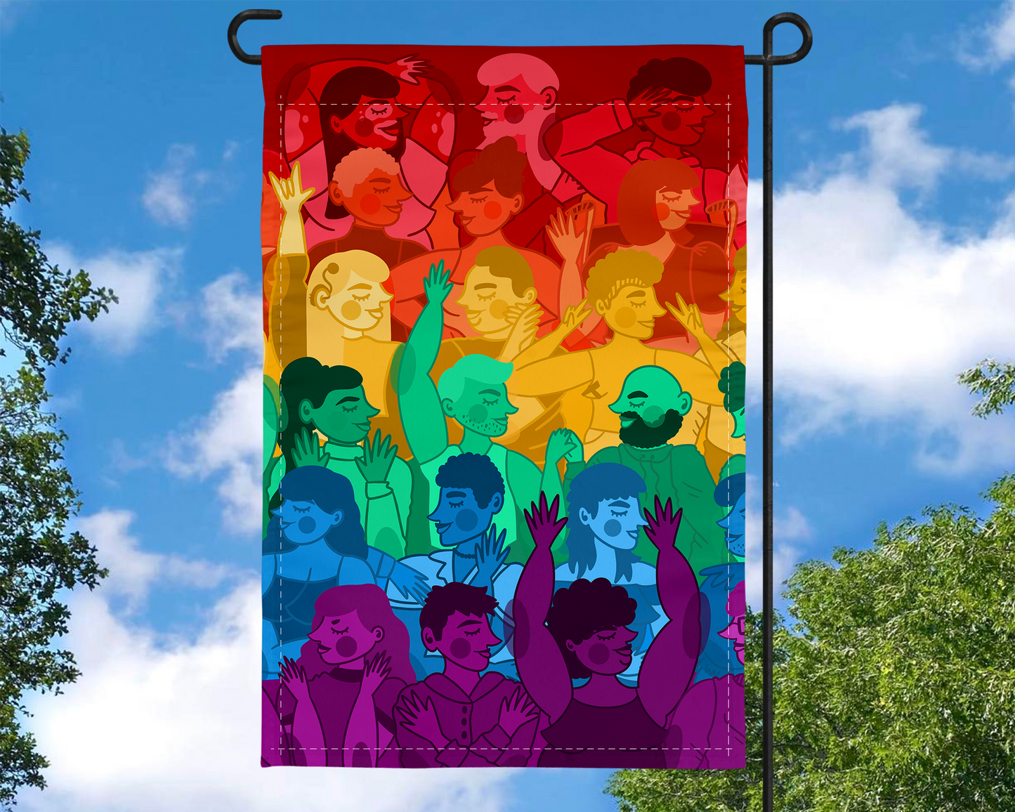 Rainbow Pride Garden Flag