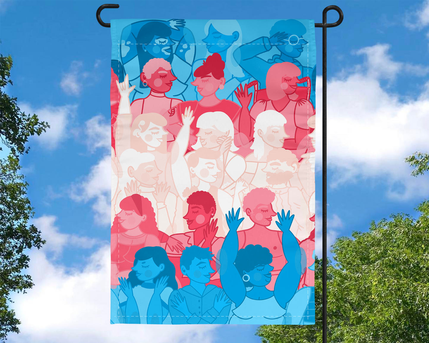 Transgender Pride Garden Flag