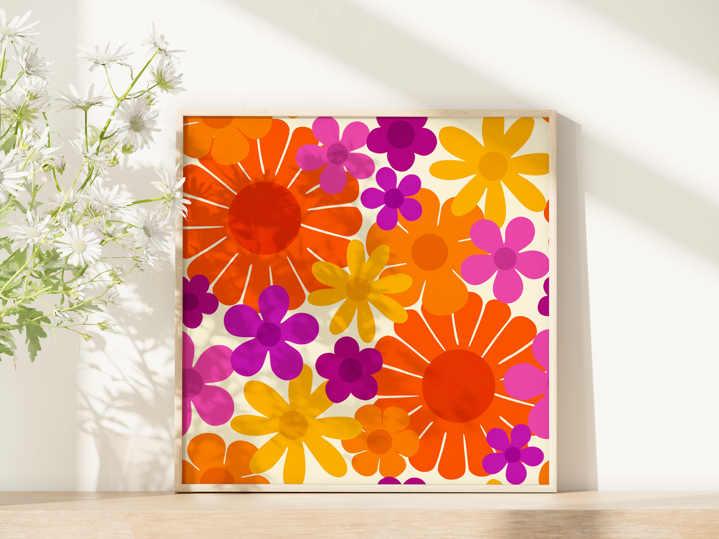 Sunset Flower Power Print