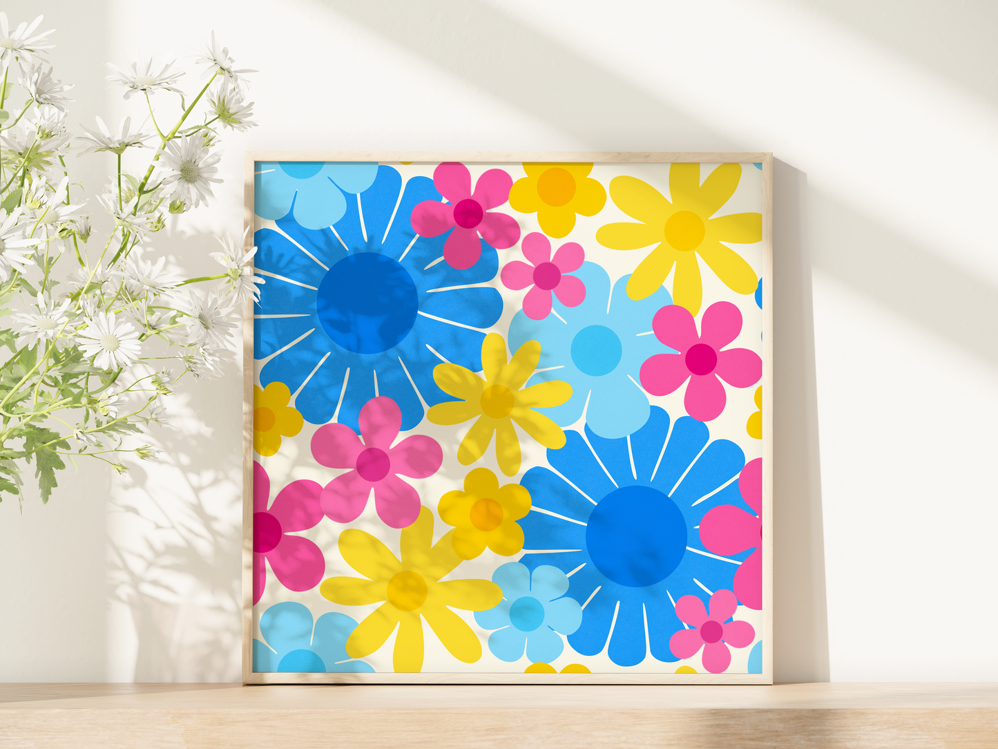 Seaside Flower Power Print
