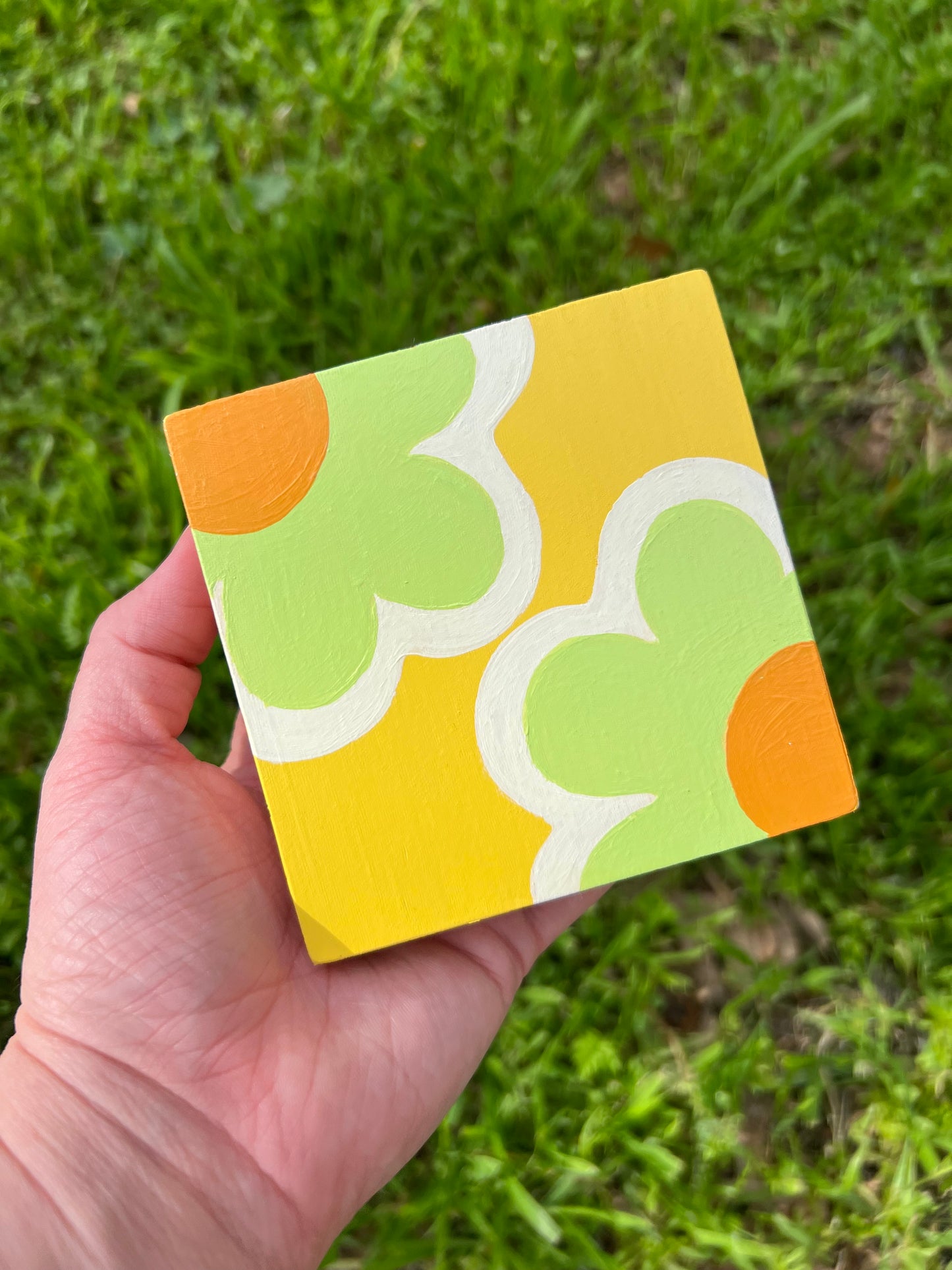 Green Plant Lady Original Painting