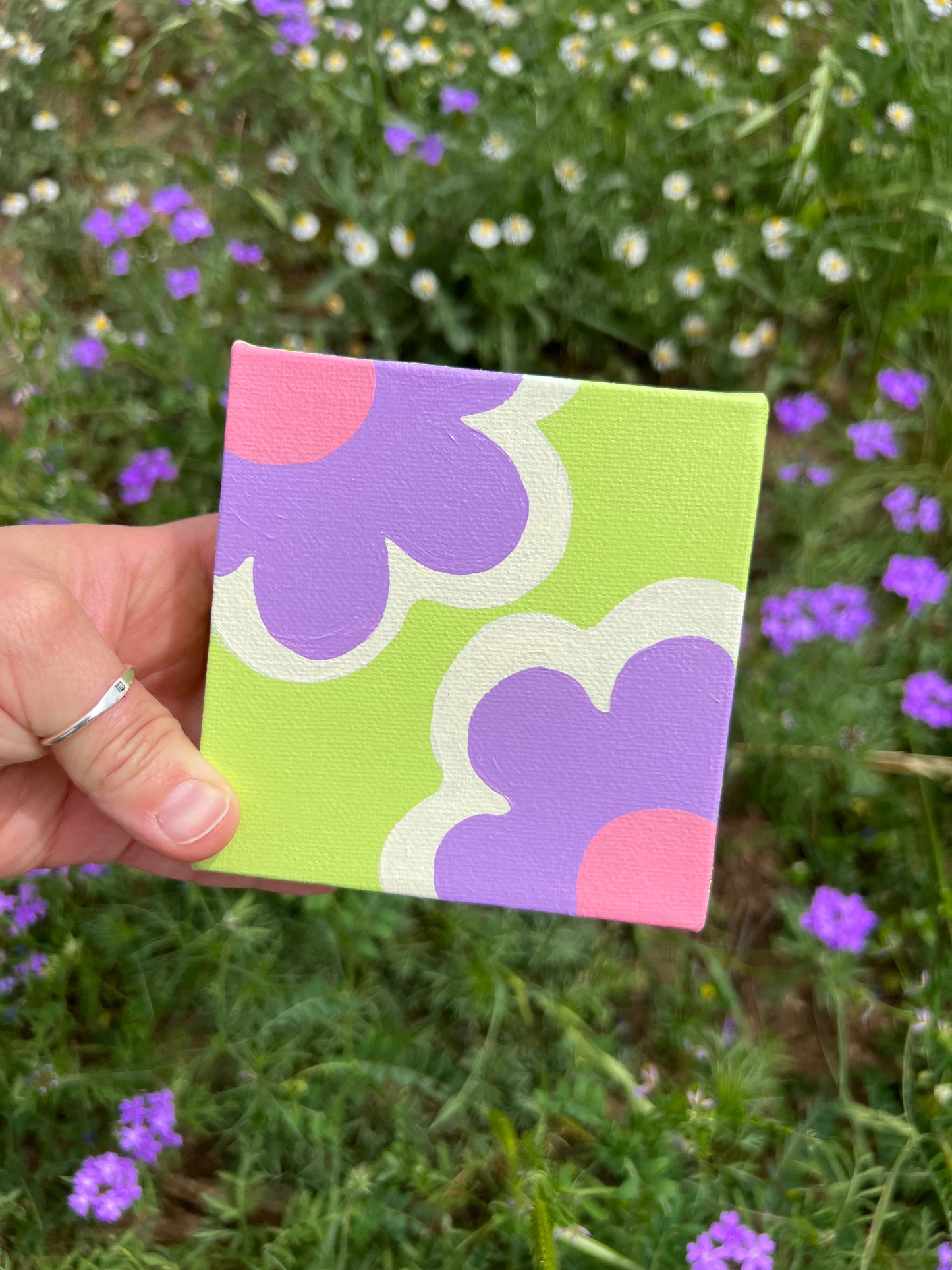 Purple Plant Lady Original Painting