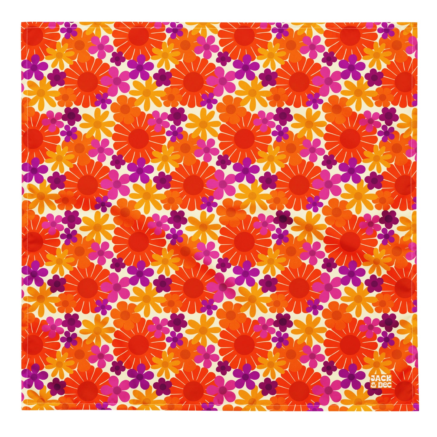 Sunset Flower Power Bandana