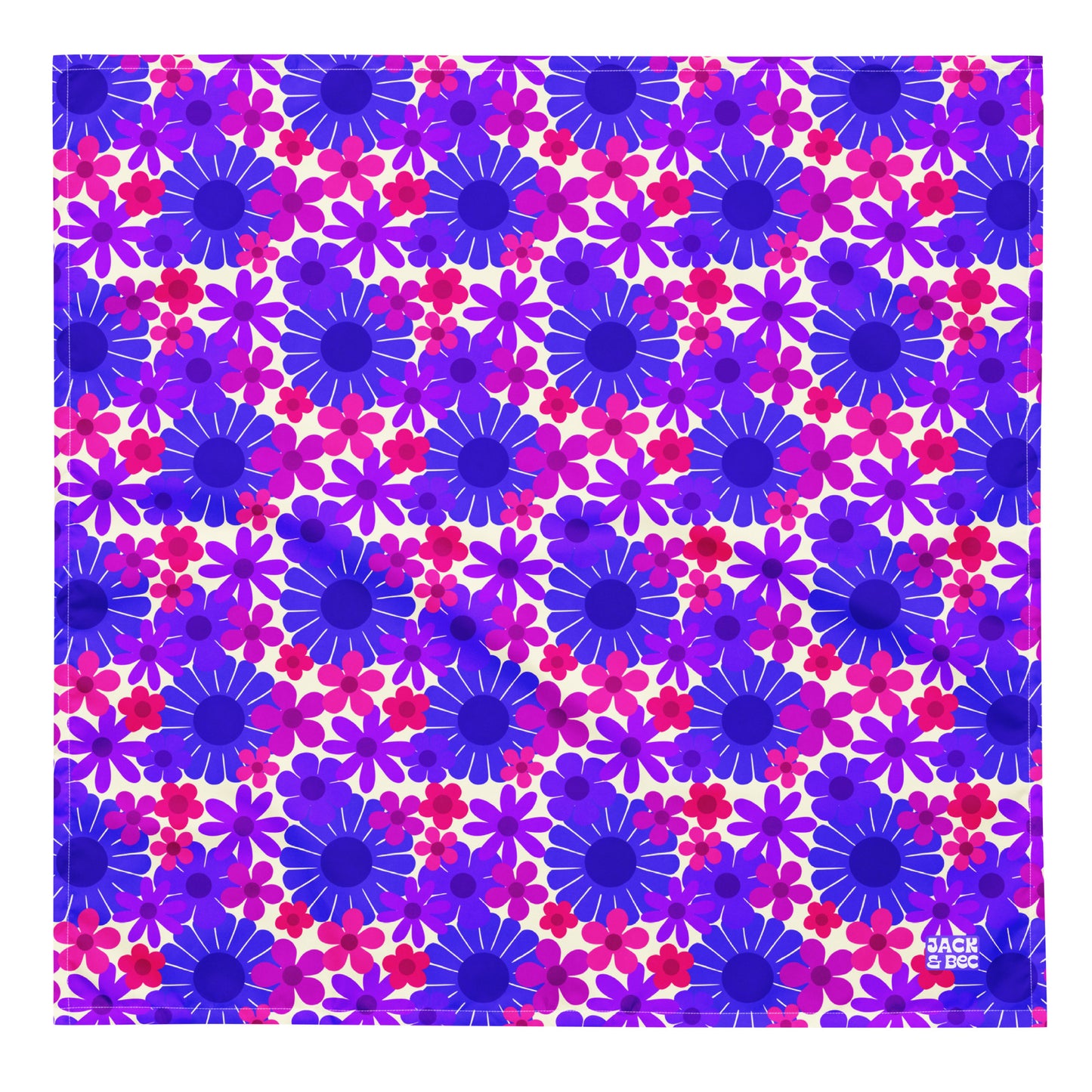 Sapphire Flower Power Bandana