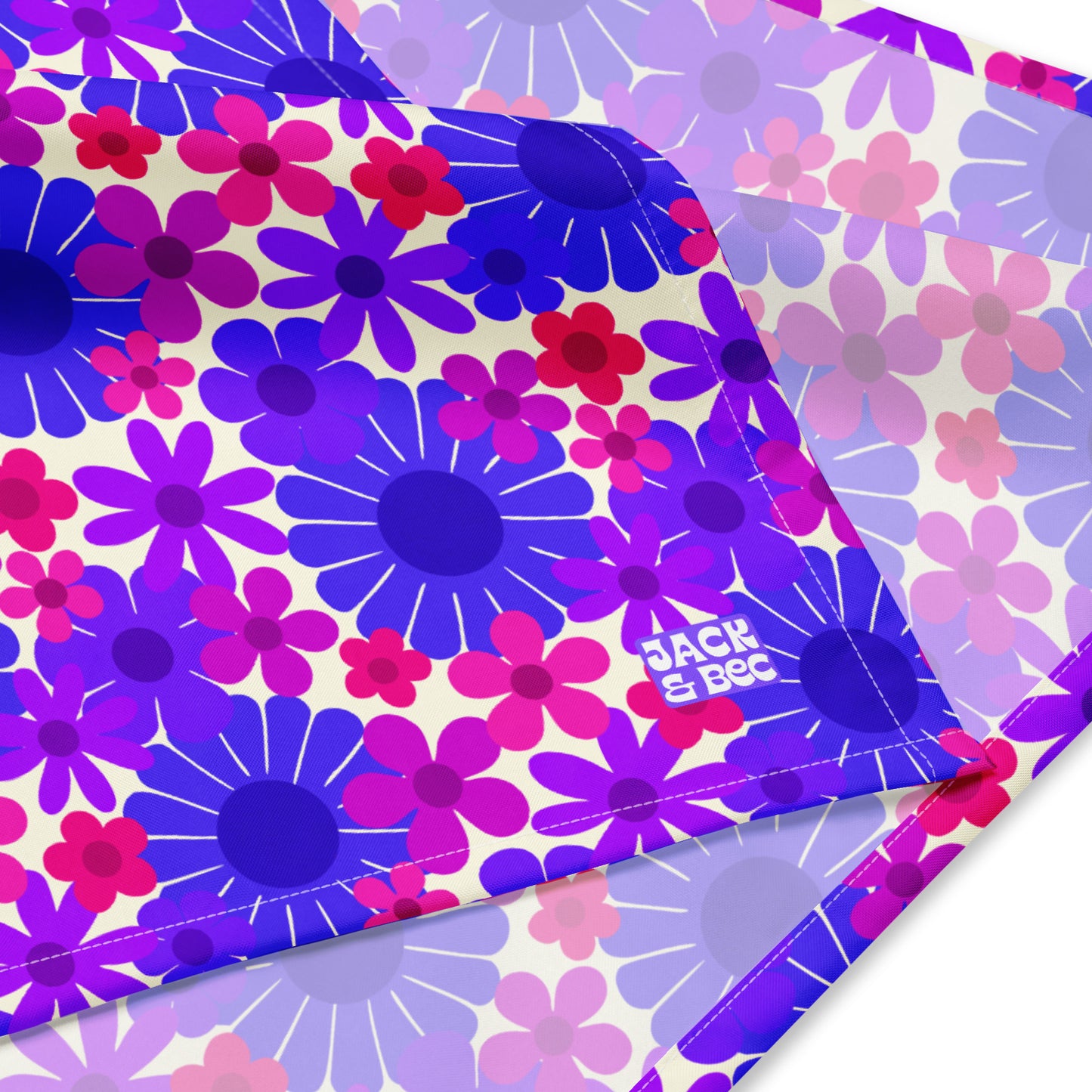 Sapphire Flower Power Bandana