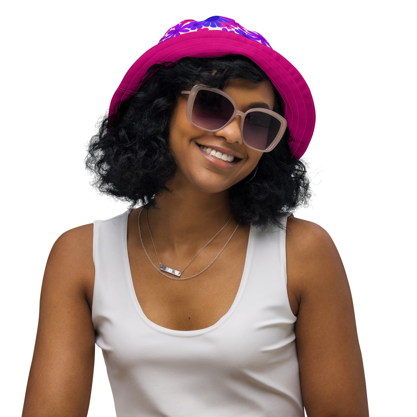Sapphire Reversible Bucket Hat