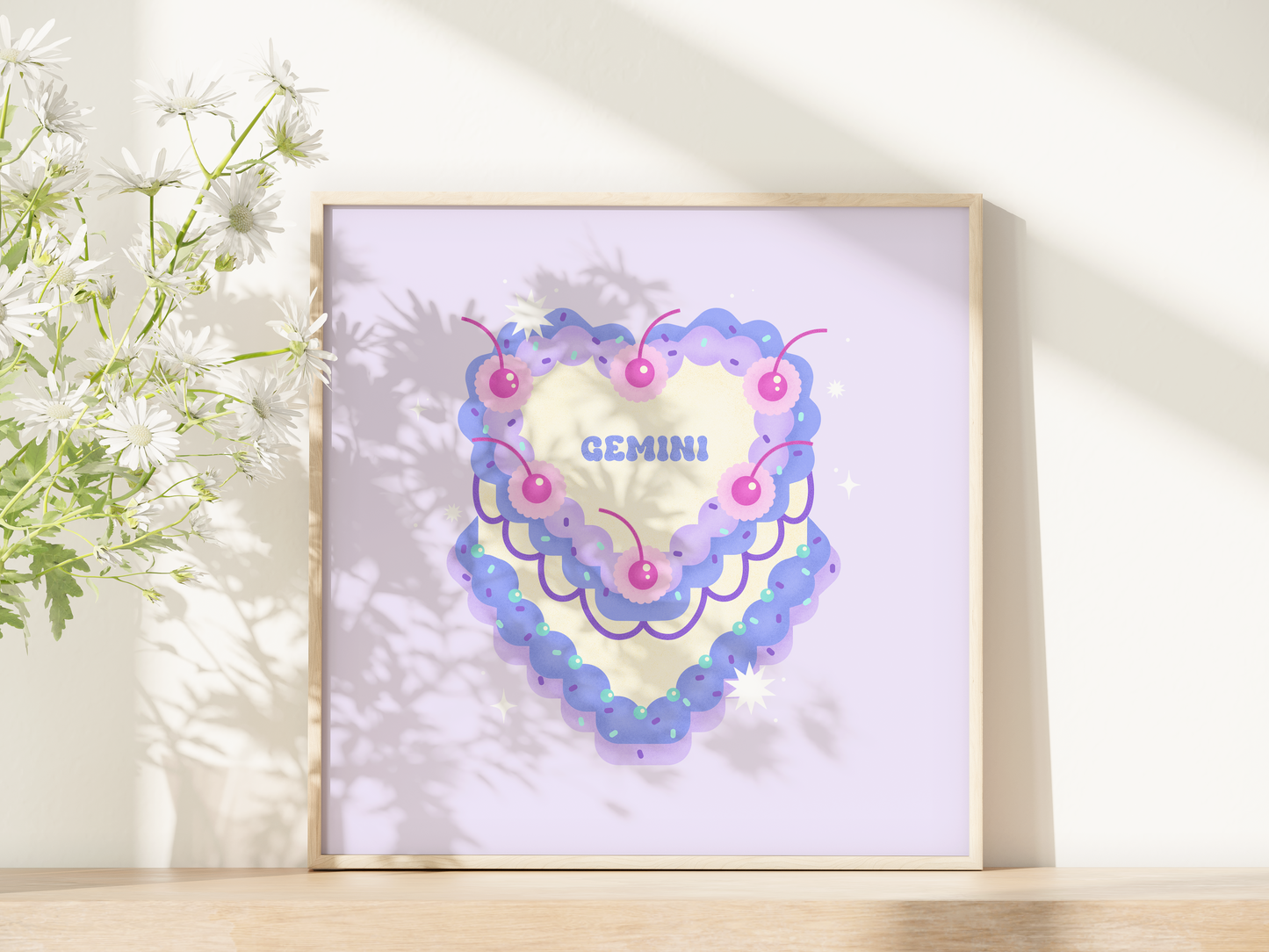 "Gemini Cake" Print