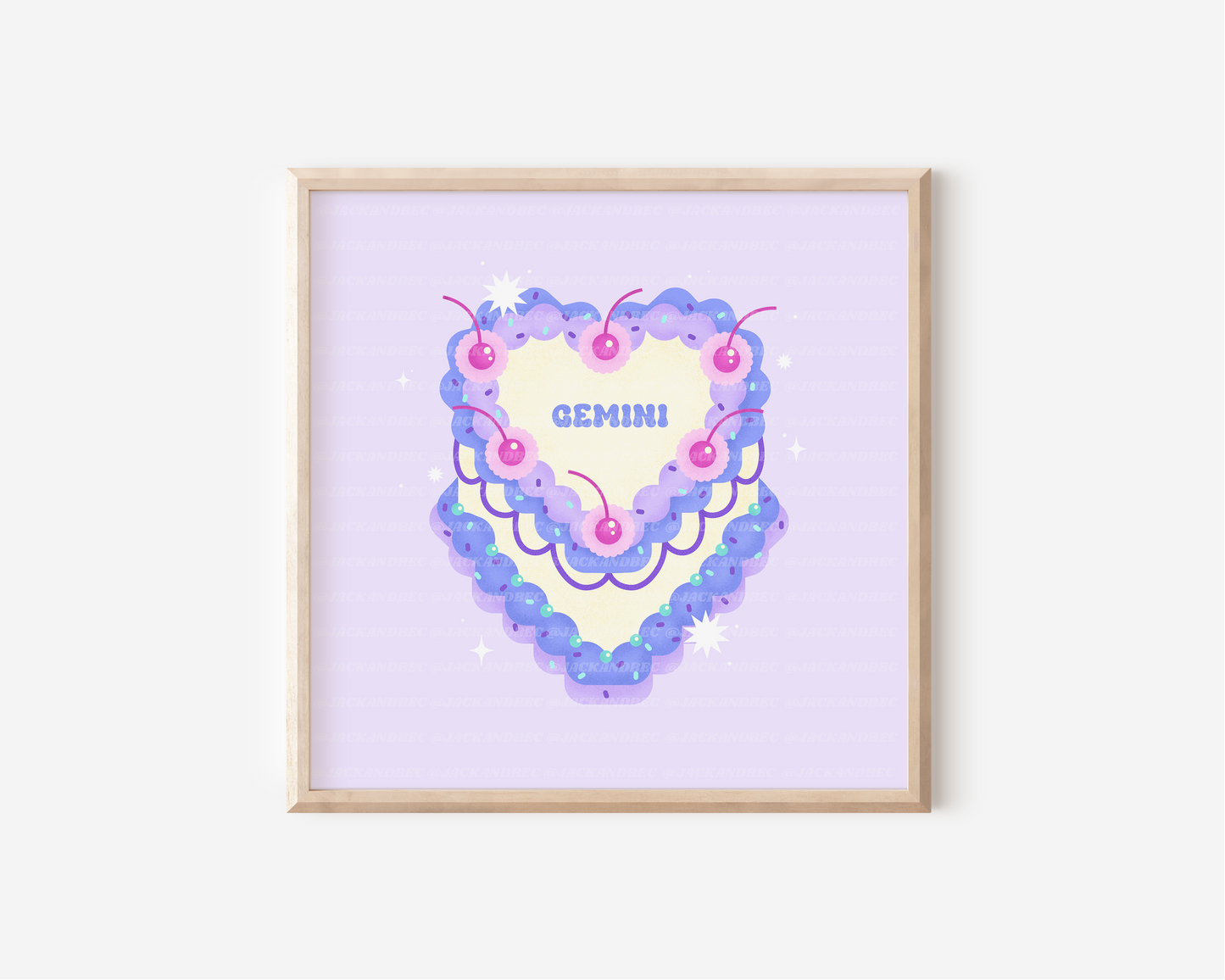 "Gemini Cake" Print