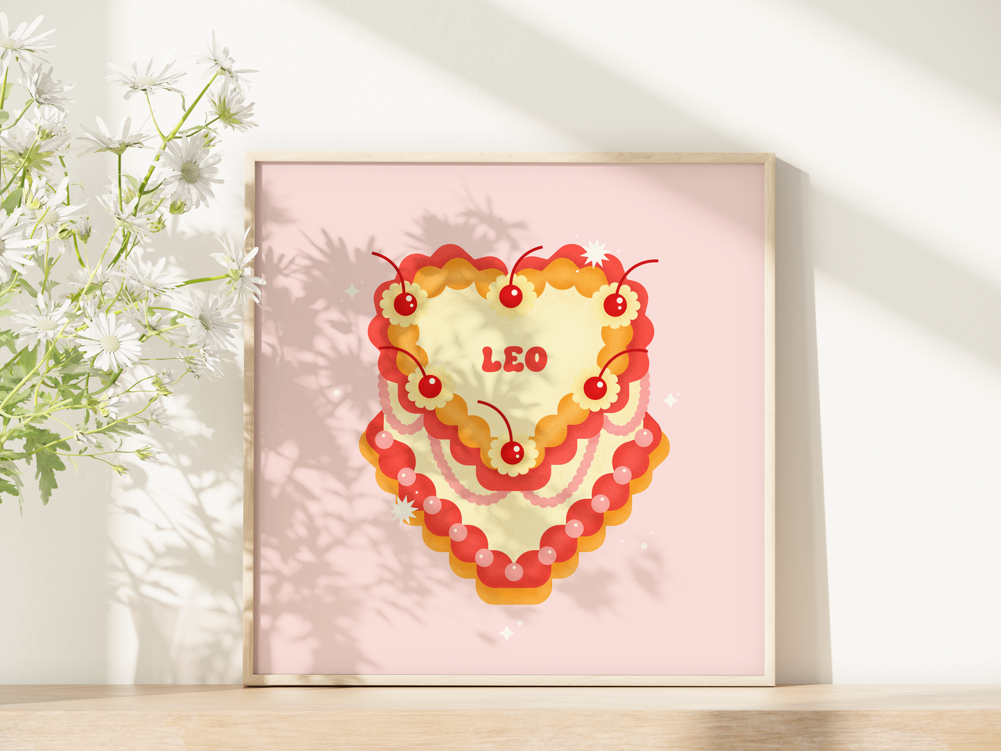 "Leo Cake" Print