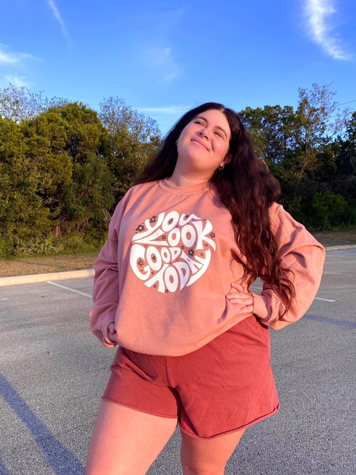 You Look Good Today Crewneck