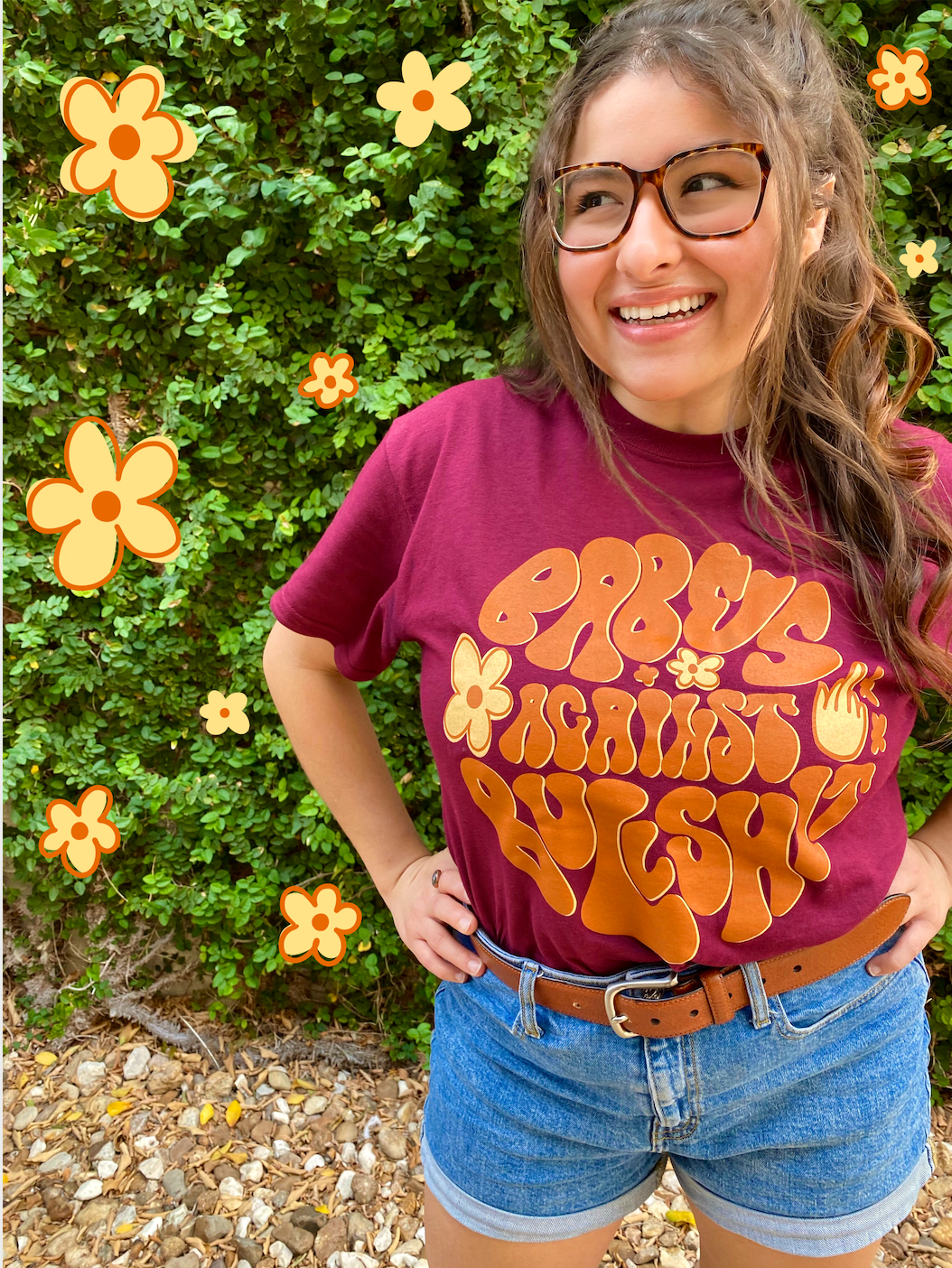 Babes Against Bullshit T-Shirt Maroon