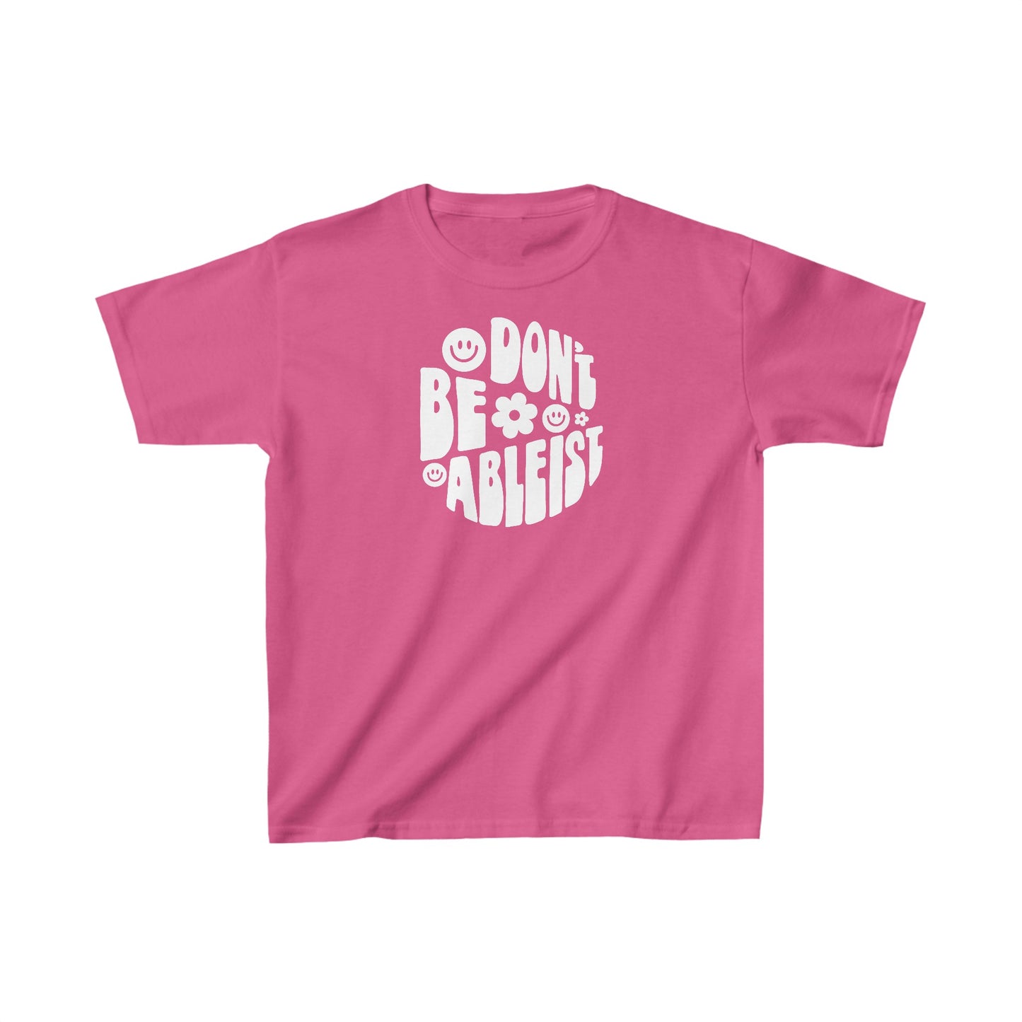 Don't Be Ableist Kids Heavy Cotton T-Shirt