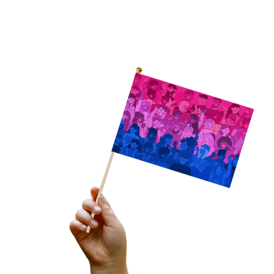 Bisexual Pride Hand Flag (1pc or 5pcs)