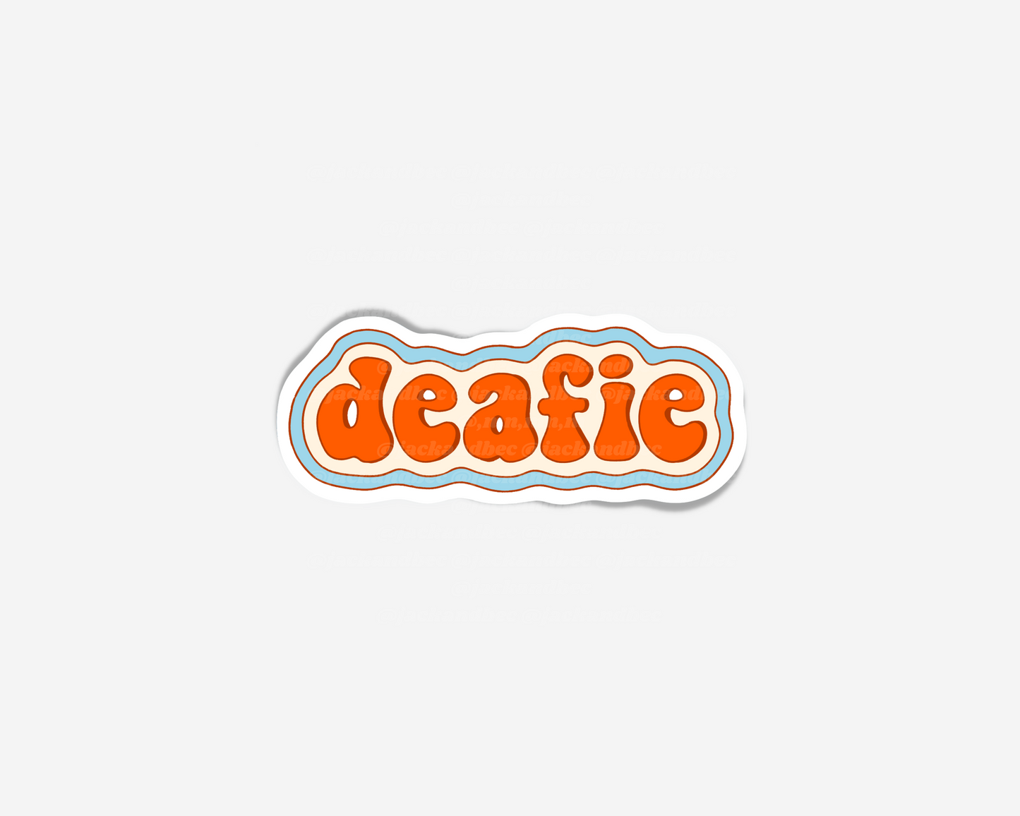 Deafie Sticker