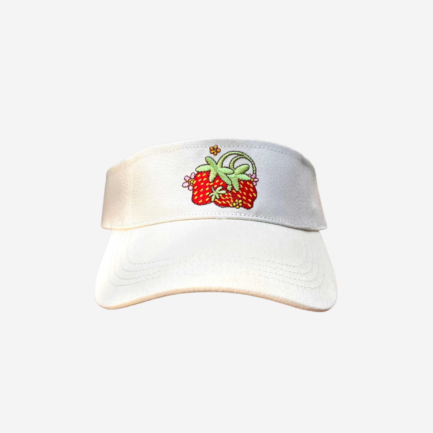 Strawberries and Cream Visor Hat