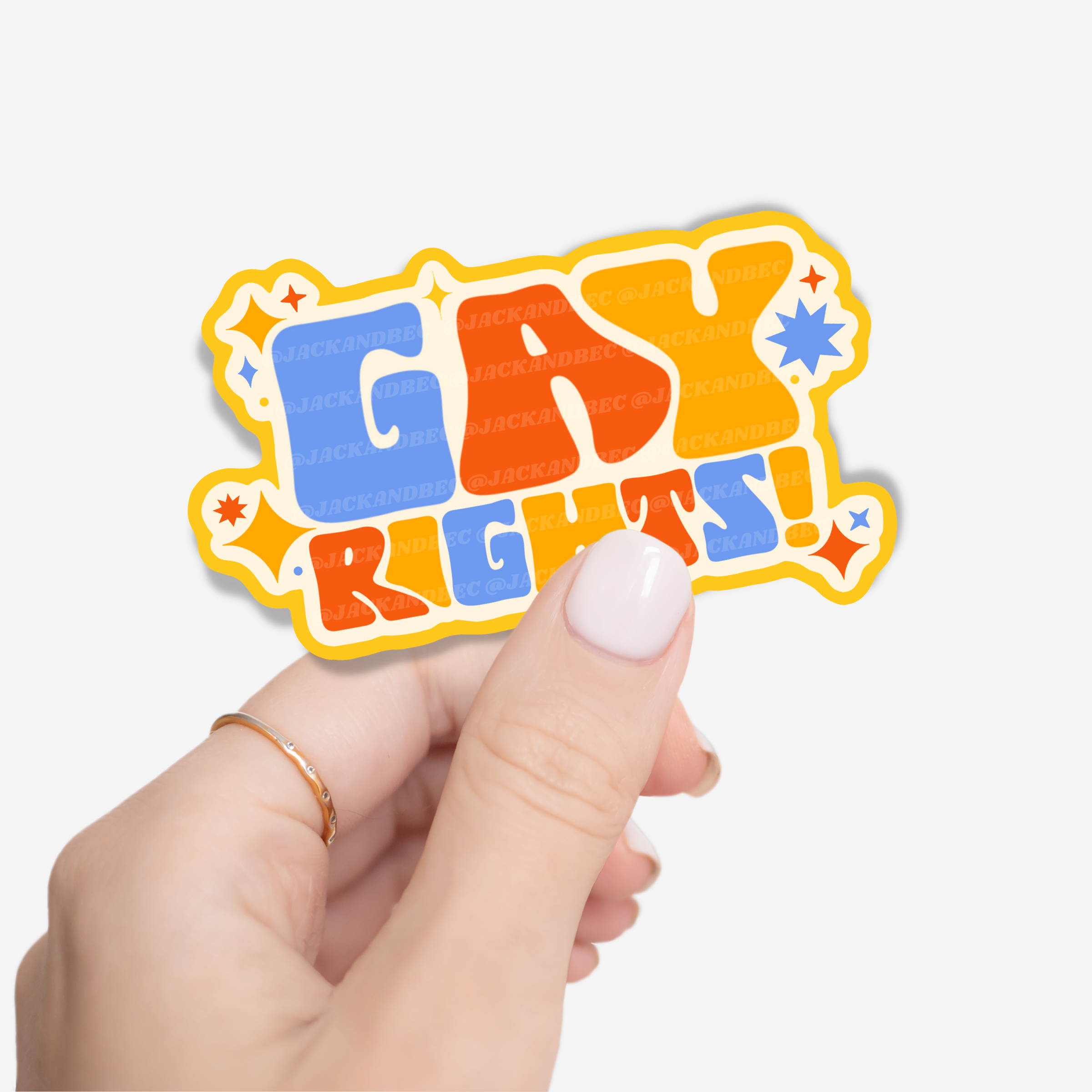 Gay Rights Sticker – Jack and Bec
