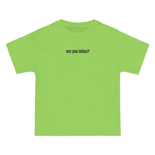 are you latinx? (pronounced LA-TINKS) Lime Cotton T-shirt