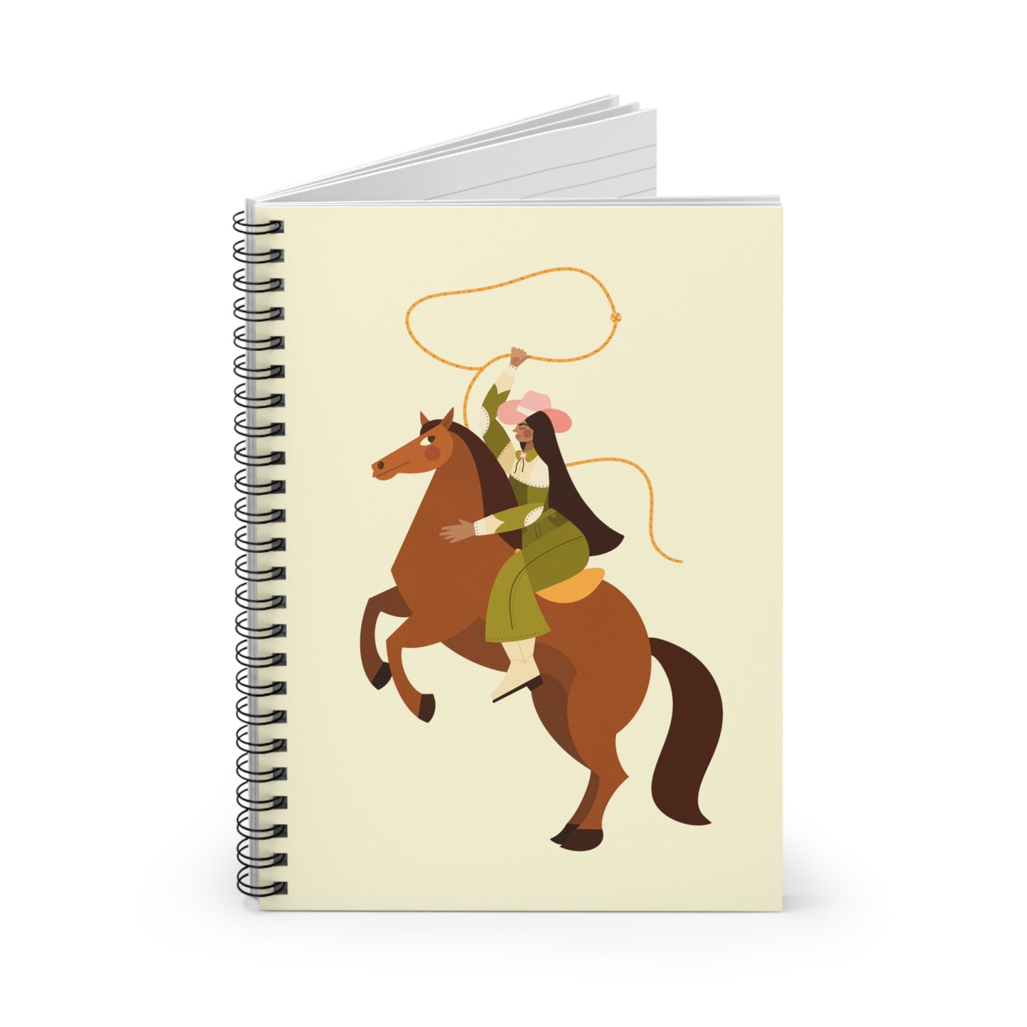 Horse Girl Spiral Notebook Ruled Journal