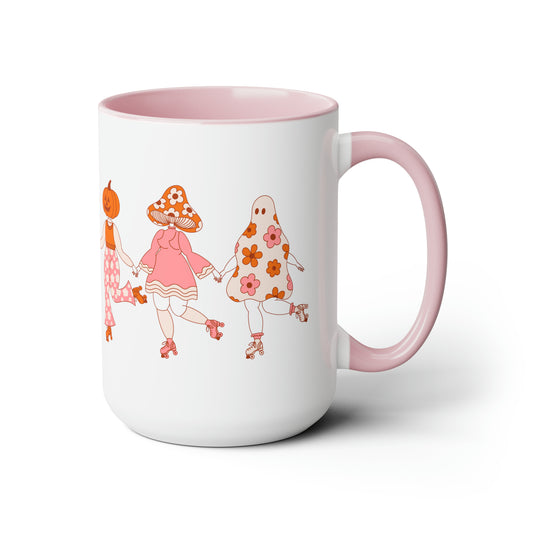 Pink Halloween Skaters Coffee Mug
