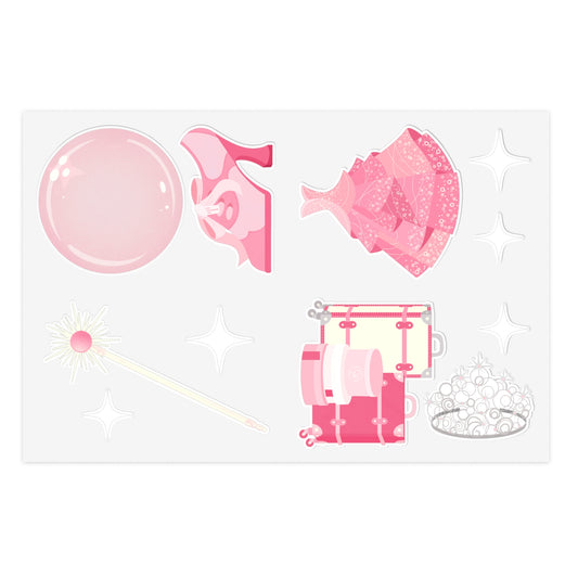 Pink Witch Sticker Sheet
