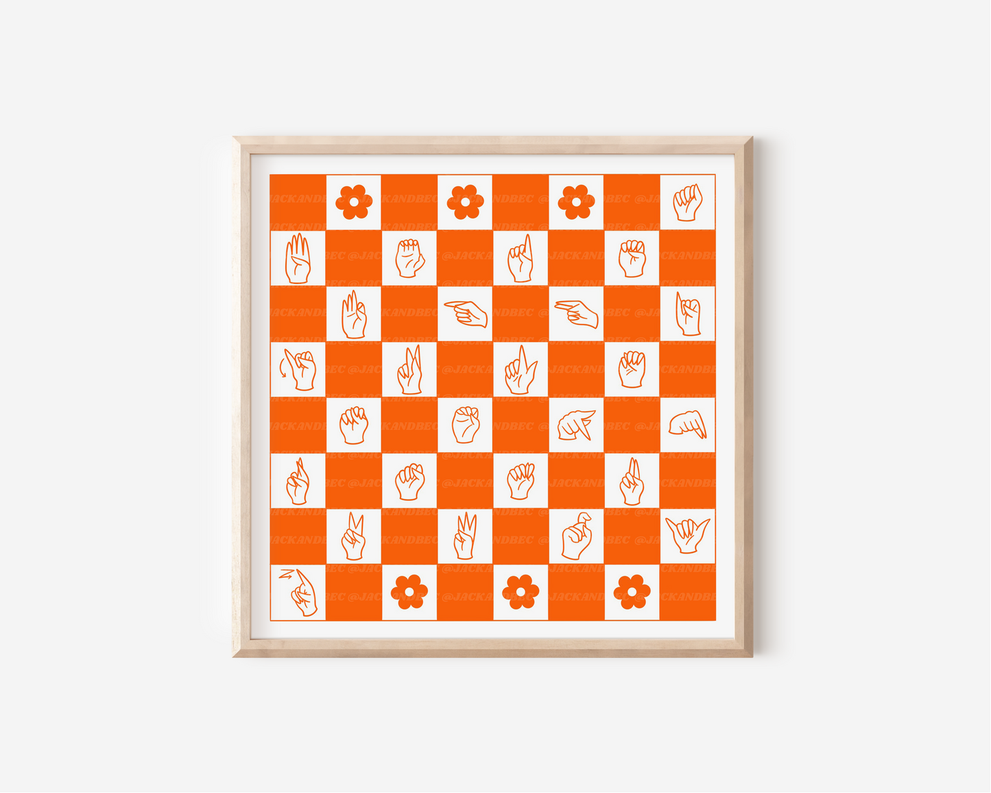 "ASL Alphabet" Print Jack and Bec