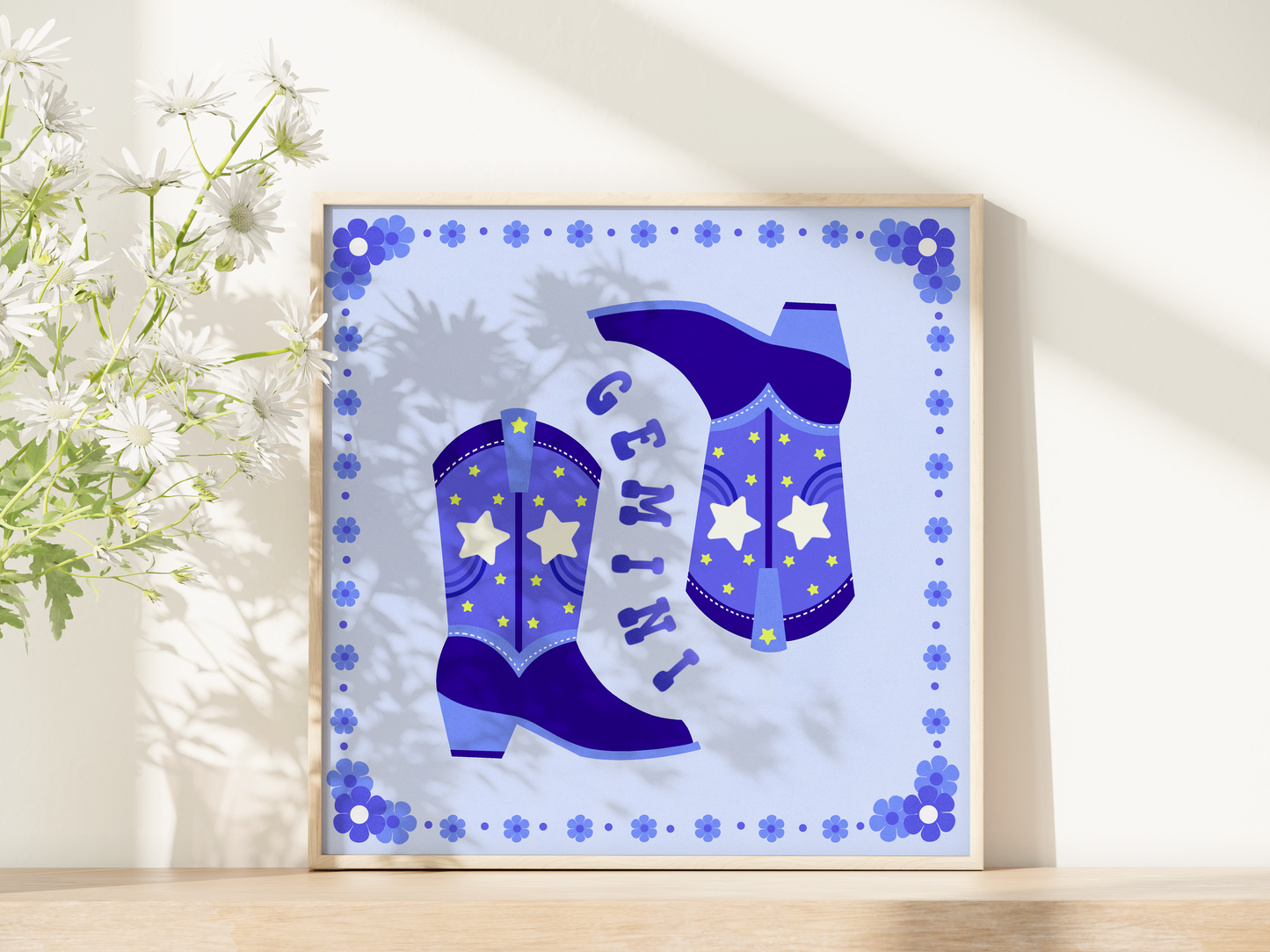 "Gemini Boots" Print