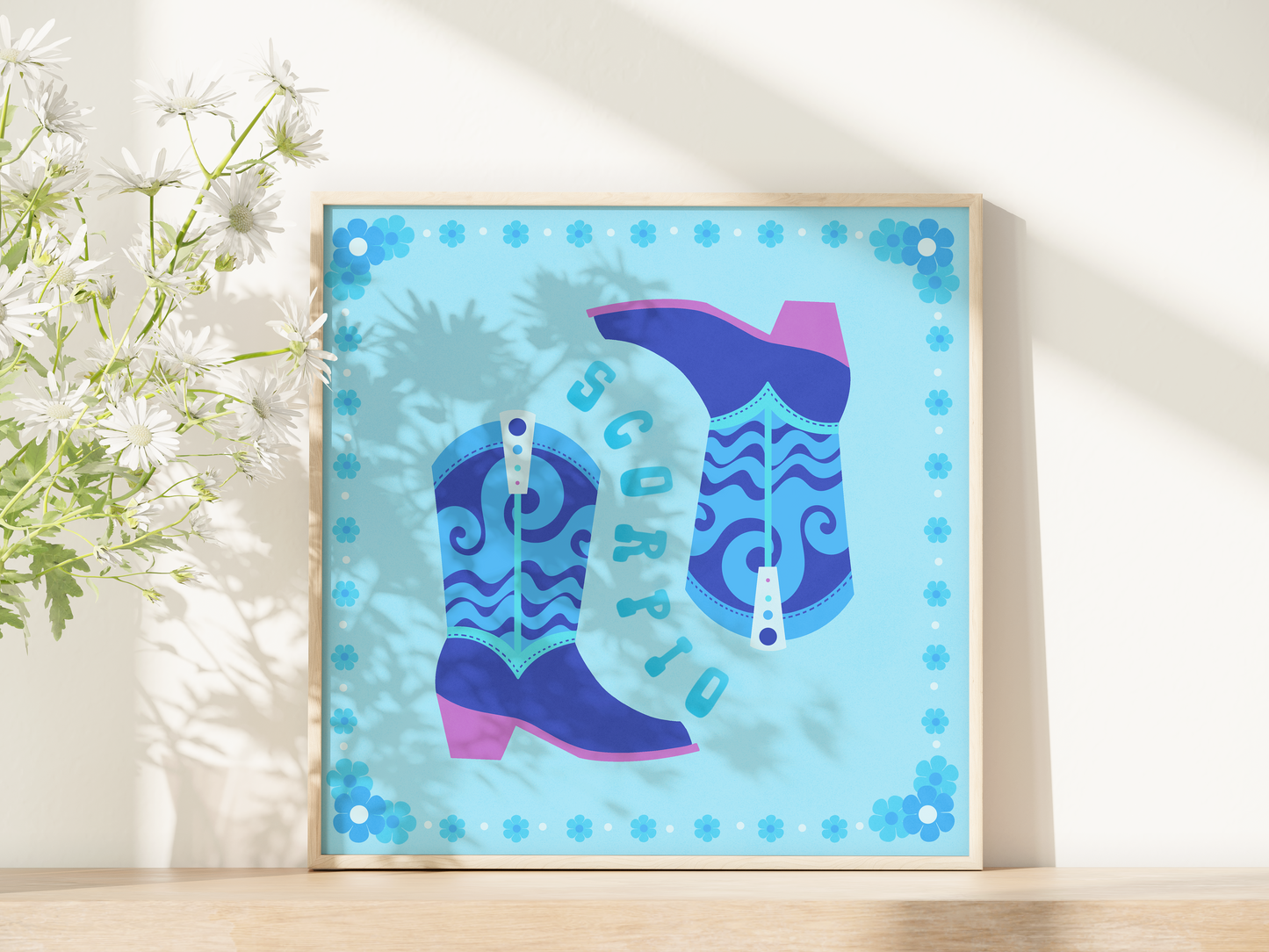 "Scorpio Boots" Print