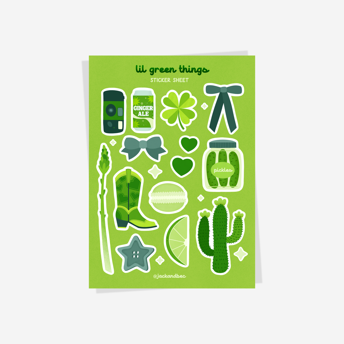 Lil Green Things Sticker Sheet