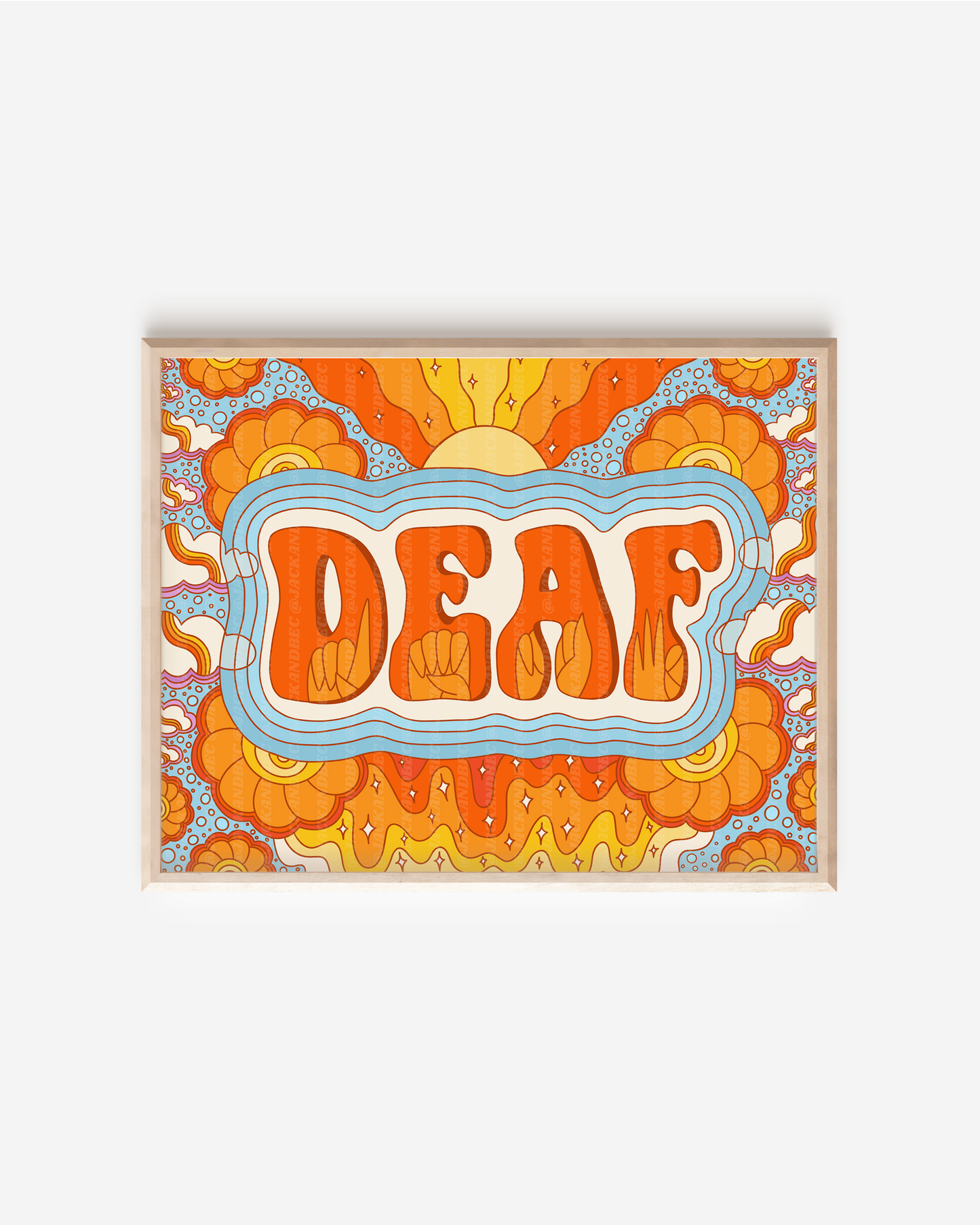"DEAF" Print
