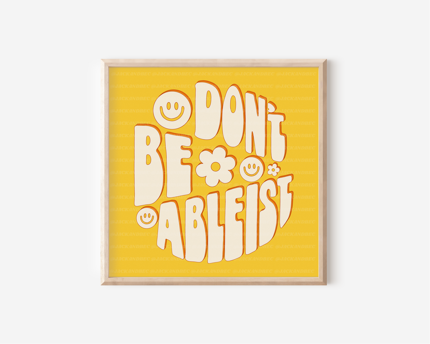 "Don't Be Ableist" Print