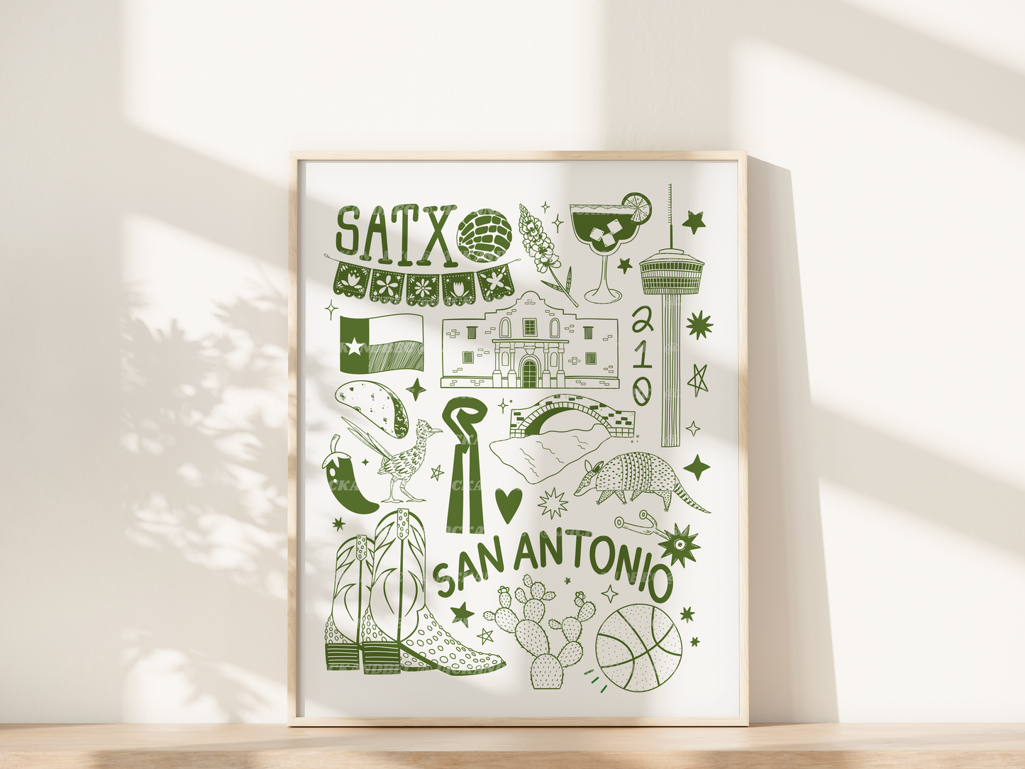 "SATX Doodles" Print