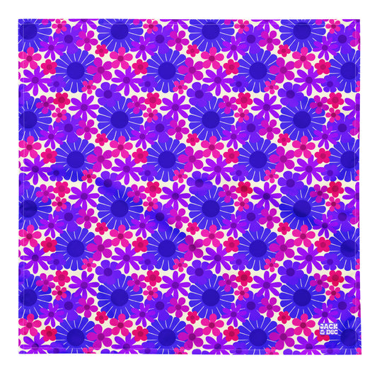 Sapphire Flower Power Bandana