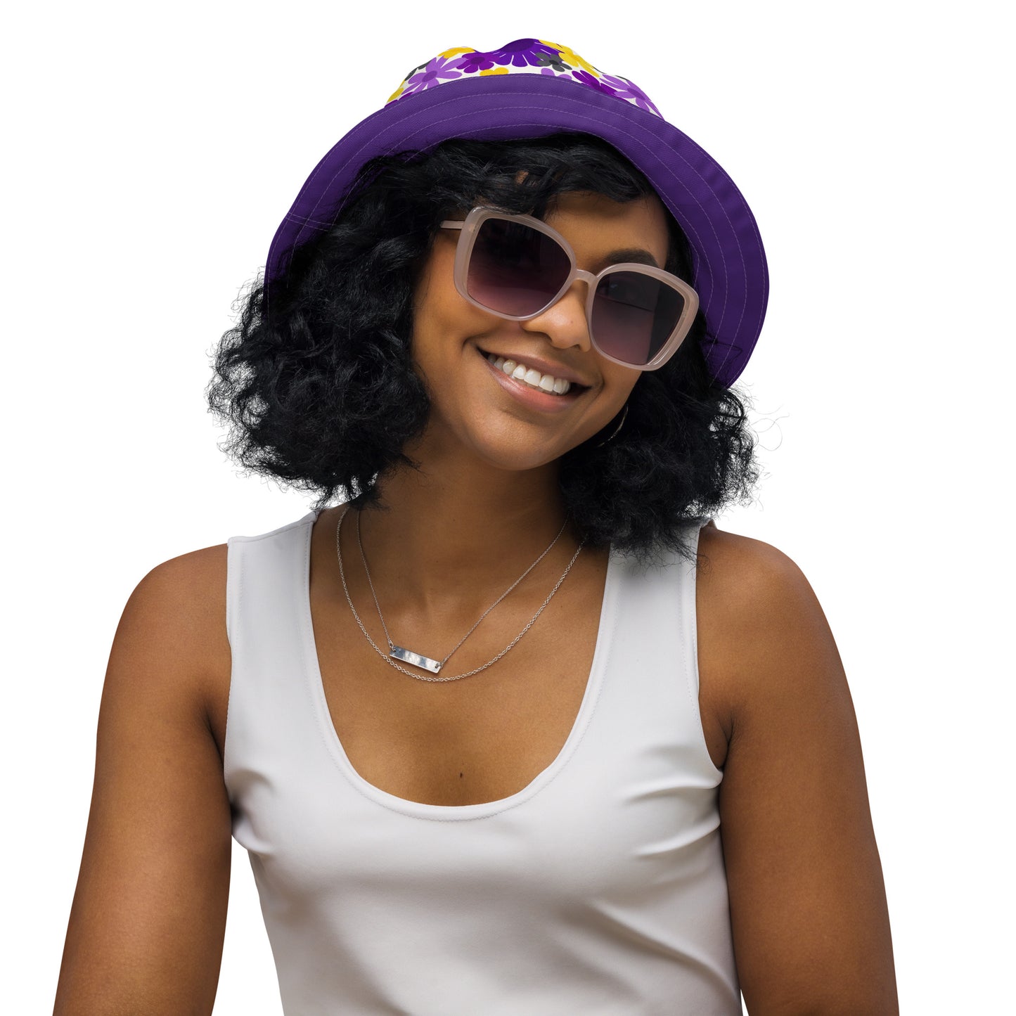 Lavender Lemonade Reversible Bucket Hat