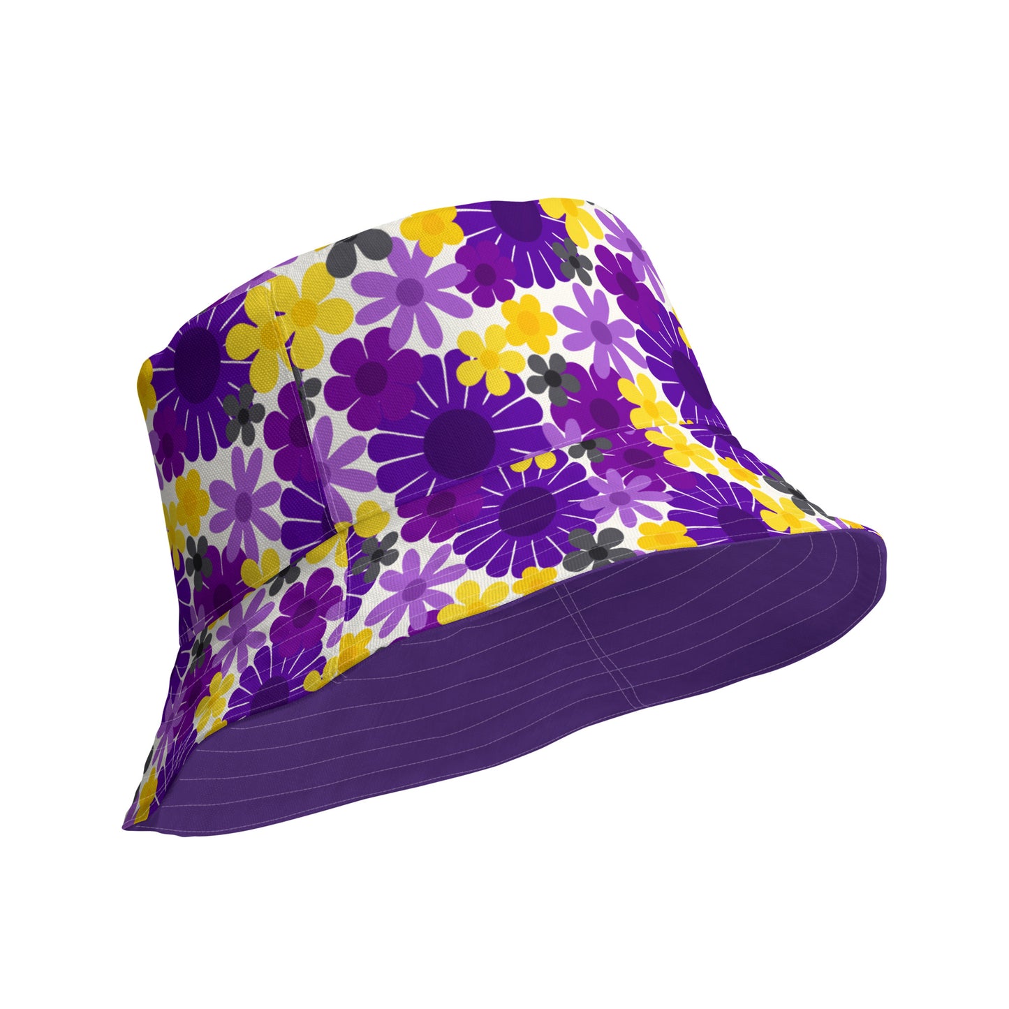 Lavender Lemonade Reversible Bucket Hat