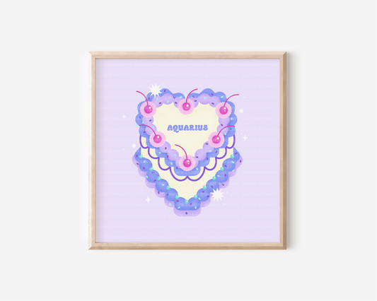 "Aquarius Cake" Print