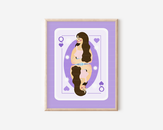 Purple Pop Girlie Print