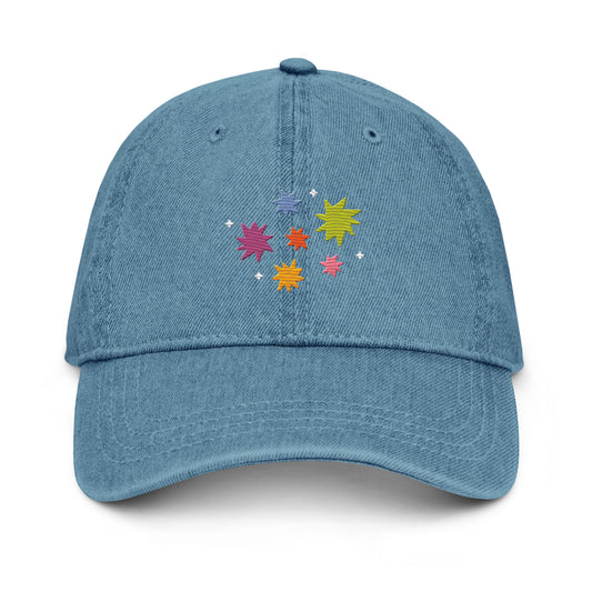 Rainbow Spark Denim Hat