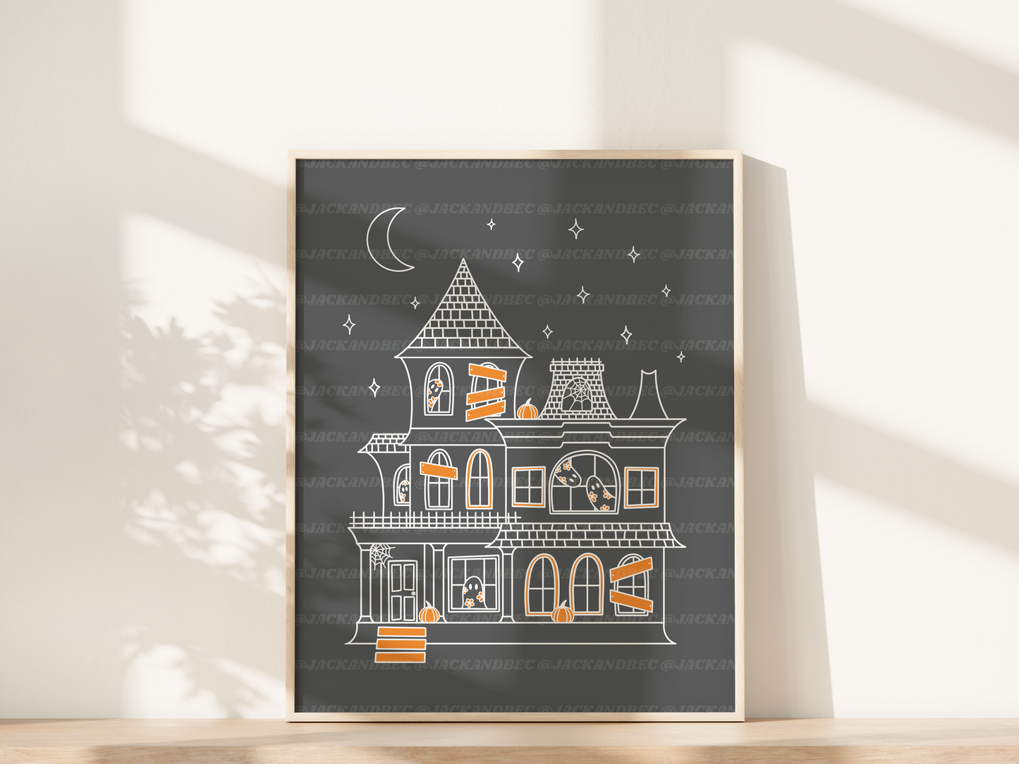 "Ghostie Getaway Manor" Print