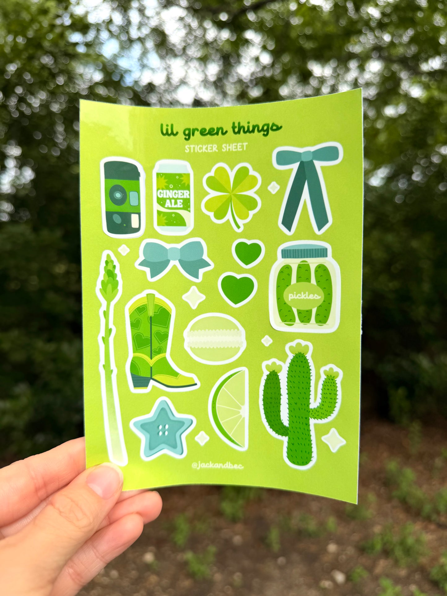 Lil Green Things Sticker Sheet