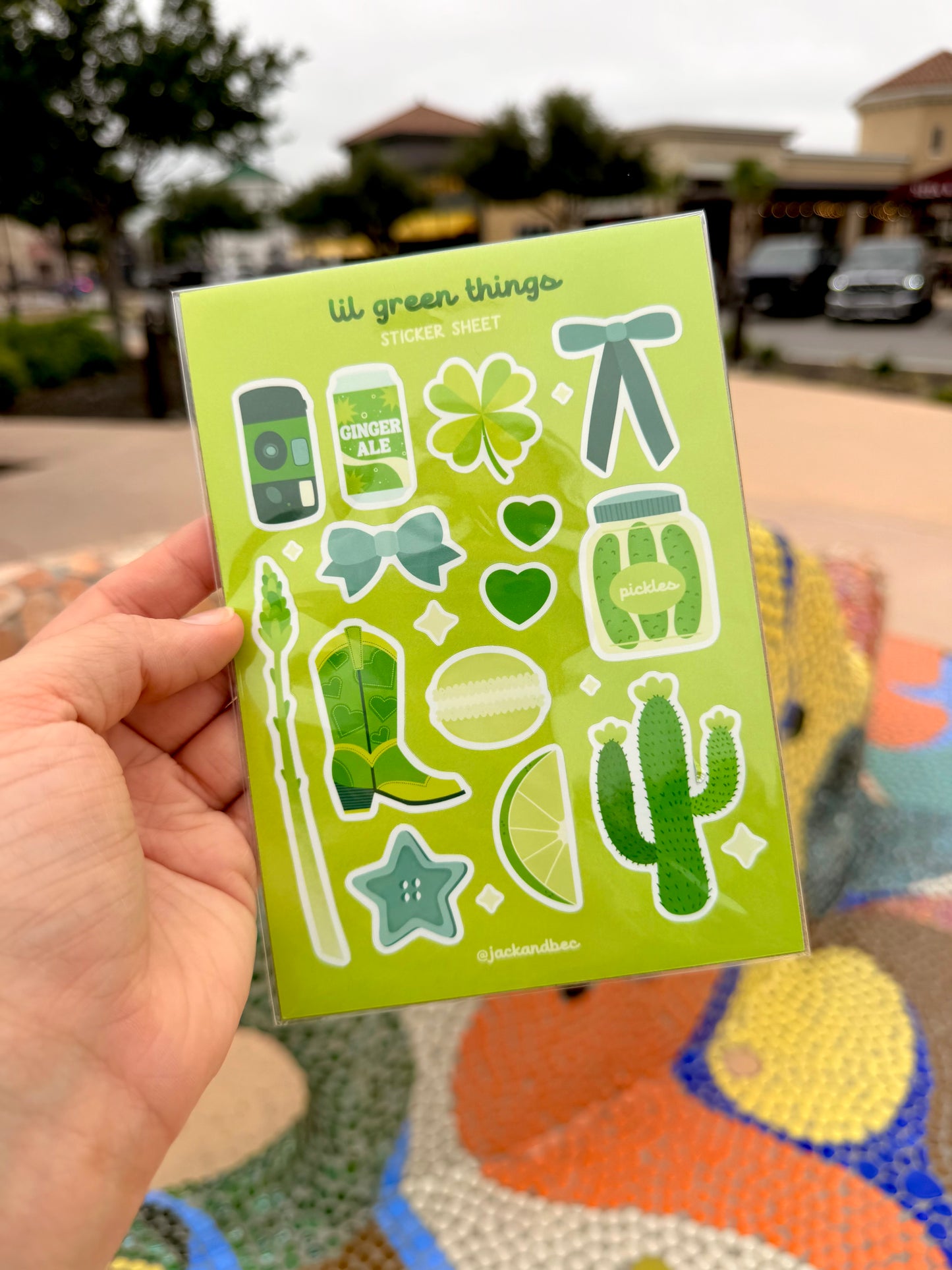 Lil Green Things Sticker Sheet
