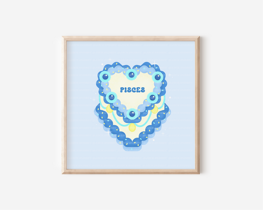 "Pisces Cake" Print