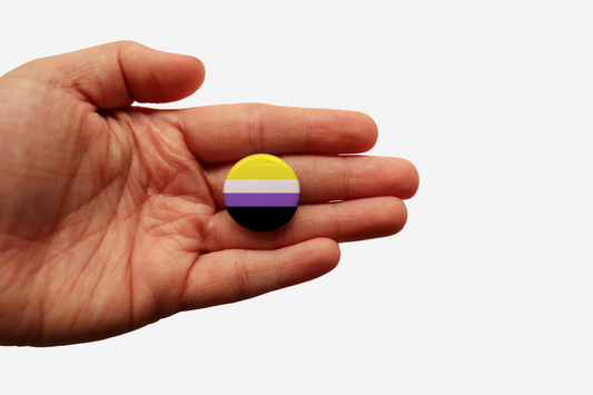 Enby/Nonbinary Flag Button
