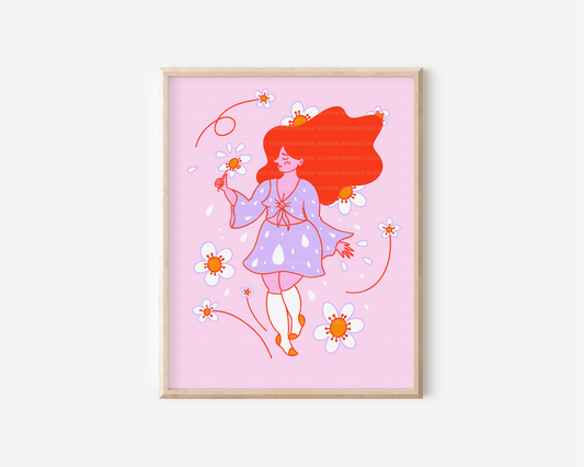 Sad Girl Friday Print